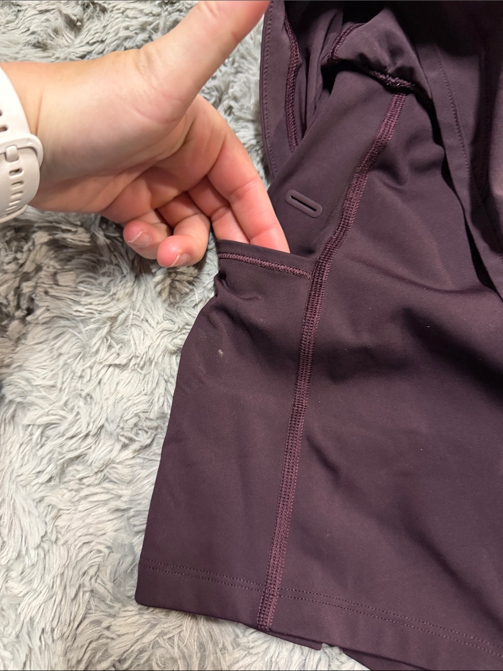 Lululemon Women’s Brown Athletic Layered Shorts size 12 - Picture 5 of 6